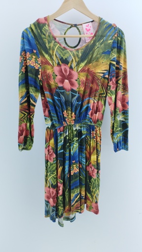 [P02340-04] VESTIDO MULTICOLOR BENITO JEANS T:1