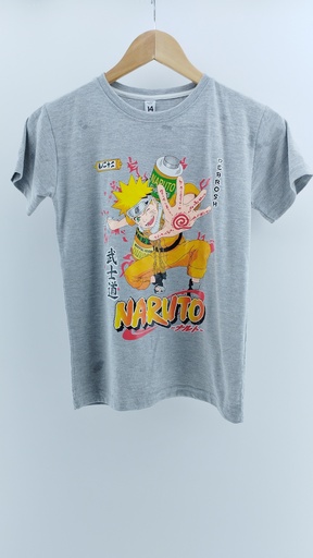 [P02382-05] REMERA GRIS ALGODÓN T:14
