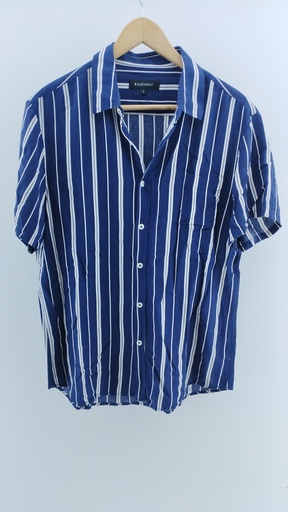 [P02413-03] CAMISA AZUL BASEMENT T:L