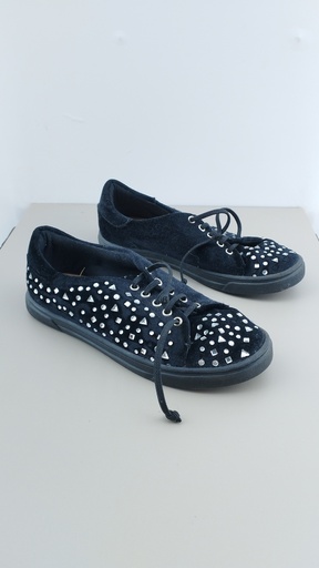 [P02419-01] ZAPATILLAS NEGRAS CONIGLIO T:32