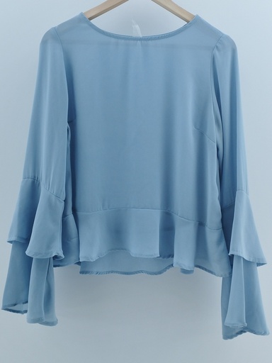 [P02567-05] BLUSA CELESTE PASTEL T:L