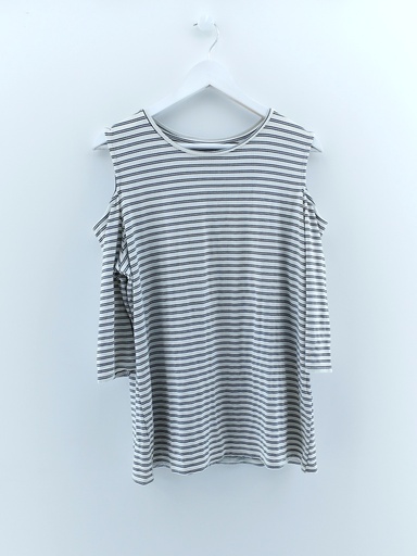 [P02718-06] REMERA BLANCO NEGRO T:L
