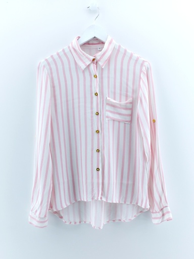 [P02722-05] CAMISA ROSA BLANCO T:40