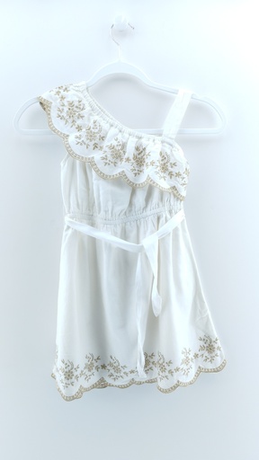 [P02776-12] VESTIDO BLANCO ZARA KIDS T:8