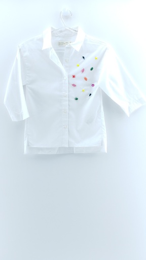 [P02776-41] CAMISA BLANCO ZARA GIRLS T:5