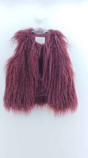 [P02776-44] CHALECO MAGENTA BORDÓ ZARA GIRLS T:4