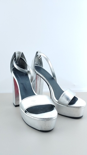 [P02813-02] SANDALIAS PLATEADO T:35