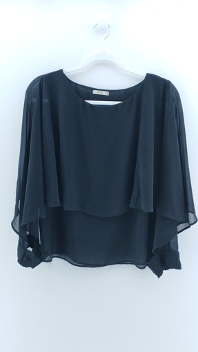 [P02867-04] BLUSA NEGRO INEDITA T:42