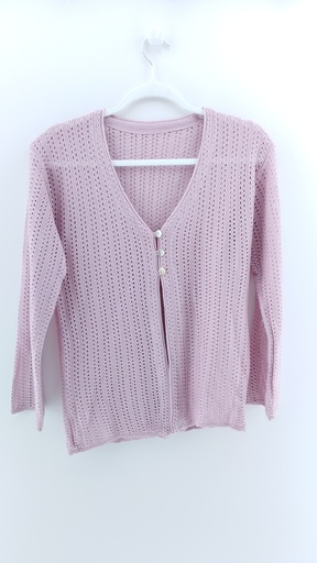 [P02932-07] CARDIGAN LAVANDA ROSA T:M