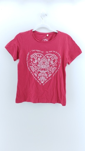 [P03006-02] REMERA ROJO BLANCO CLOCK HOUSE T:M