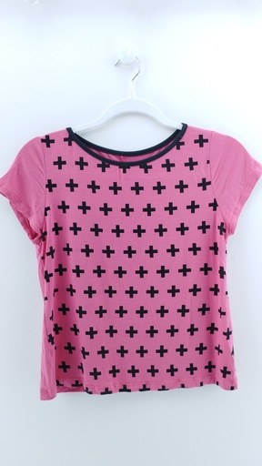 [P03042-01] REMERA ROSA NEGRO T:2