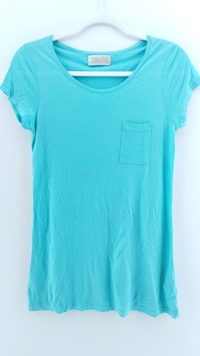 [P03183-10] REMERA TURQUESA ZARA T:L