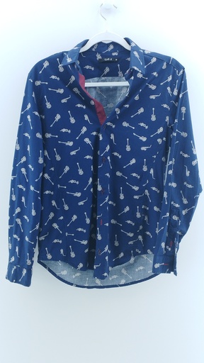 [P03354-05] CAMISA AZUL MULTICOLOR T:M