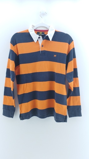[P03335-07] CHOMBA MULTICOLOR NARANJA T:S