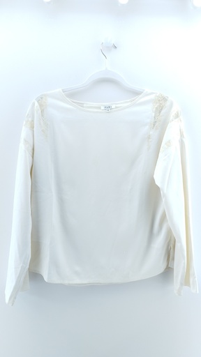 [P03388-02] BLUSA BLANCO CRUDO T:M