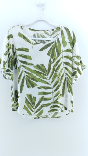 [P03397-06] BLUSA BLANCO VERDE KNAUER T:3