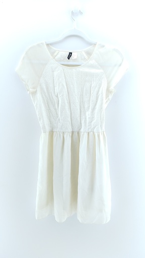 [P03537-04] VESTIDO BLANCO DIVIDED T:8