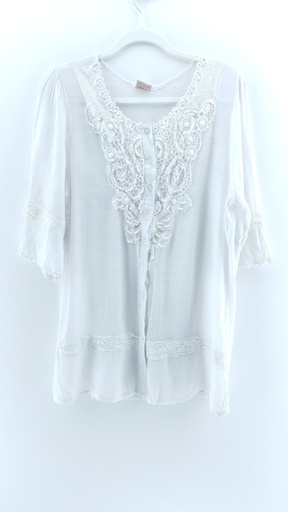 [P03436-03] BLUSA BLANCO CRUDO T:L