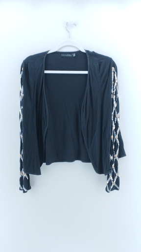 [P03562-05] CARDIGAN NEGRO VITAMINA T:38