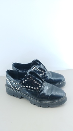 [P03579-01] ZAPATO CLASICO NEGRO T:38
