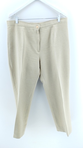 [P03587-02] PANTALÓN BEIGE CRUDO T:XL