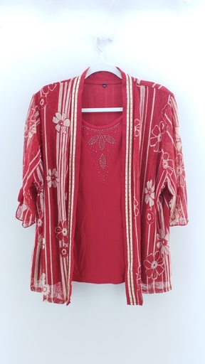 [P03587-03] REMERA ROJO T:XL