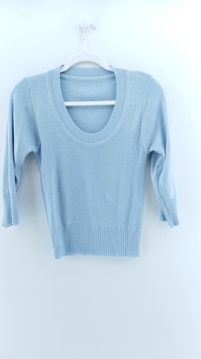 [P03584-09] SWEATER CELESTE PASTEL T:S