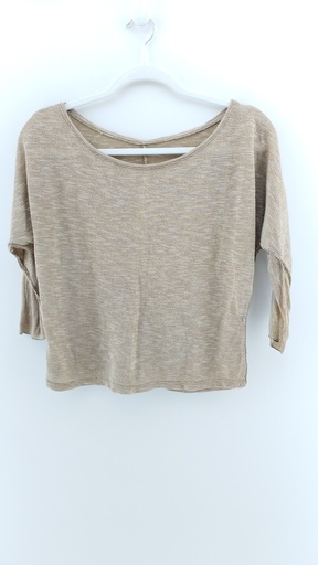[P03586-02] REMERA BEIGE T:M