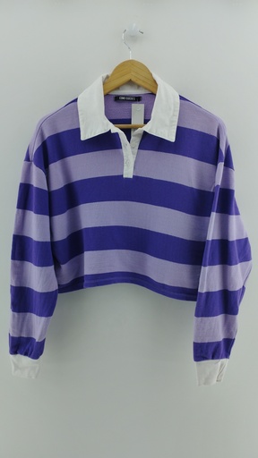 [P04707-1] Buzo violeta rayas COMO QUIERES T:M