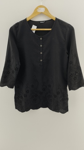 [P04713-3] Blusa negra A MARIA T:2