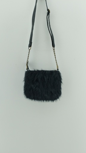[P04718-4] Cartera negra peluchito