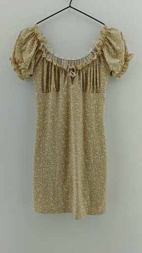 [P04721-4] Vestido beige floreado T:1
