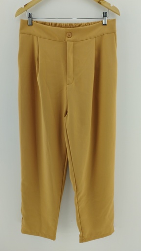 [P04726-4] Pantalón de vestir marrón claro T:6