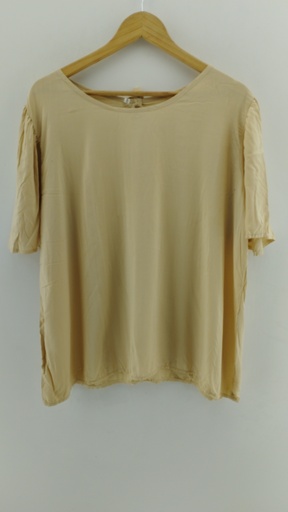 [P04726-8] Blusa beige mangas princesa T:8