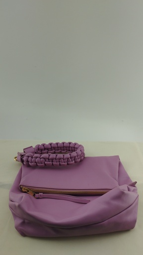 [P04731-9] Sobre lila trenzado cierre dorado