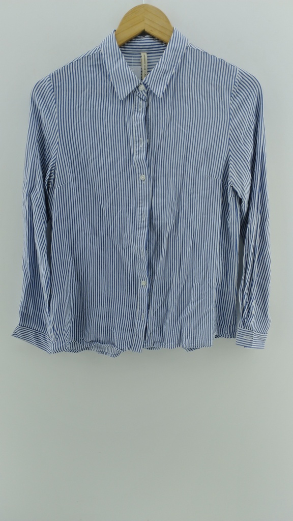 Camisa blanca rayas azules UNIVERSITY T:XS