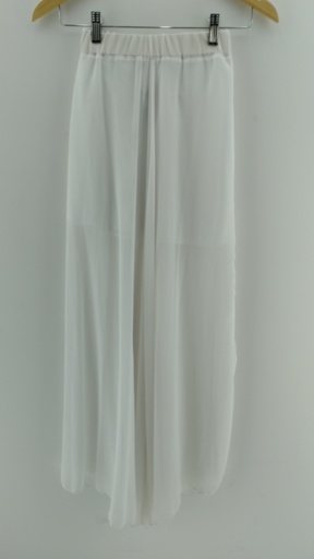 [P04755-3] Falda midi blanca  T:1