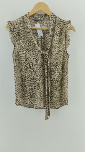 [P04773-9] Blusa sin mangas animal-print ATMOSPHERE T:38