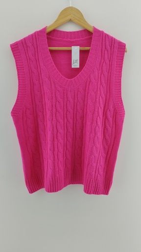 [P04780-2] Chaleco magenta hilo POPPIES T:3