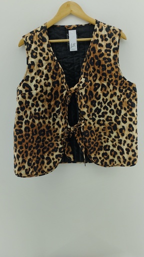 [P04827-1] Chaleco animal print NOBO T:XL