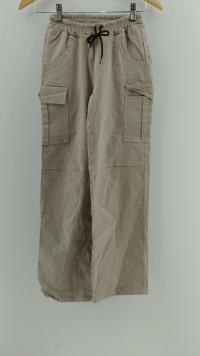[P04849-5] Pantalón beige cargo T:40