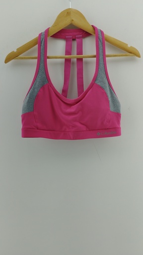 [P04851-3] Top deportivo rosa y gris COLUMBIA T:M