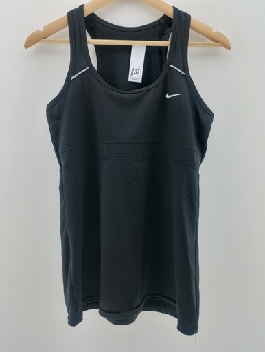 [P04858-5] Musculosa negra deportiva T:S