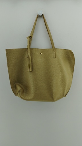 [P04870-4] Cartera dorada detalle fleco