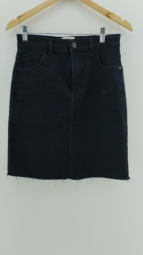 [P04870-10] Falda jean negra PORTSAID T:40