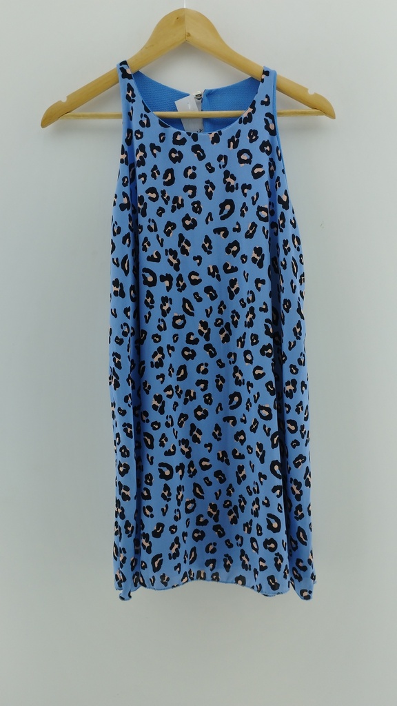 Vestido azul animal-print T:U