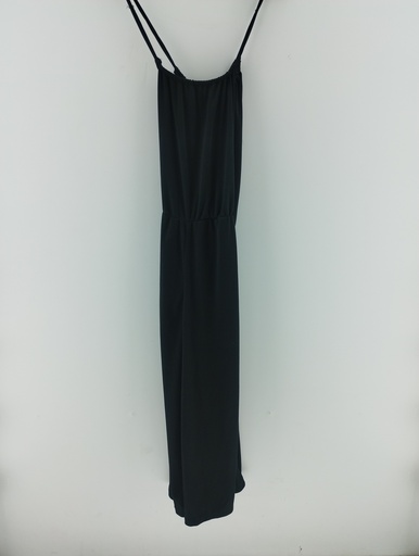 [P04887-7] Mono negro tela satinada T:M