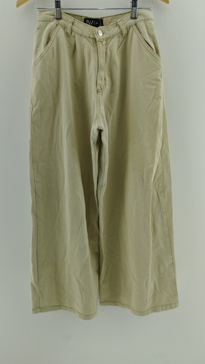 [P04889-2] Jean beige TOP WHITE T:28